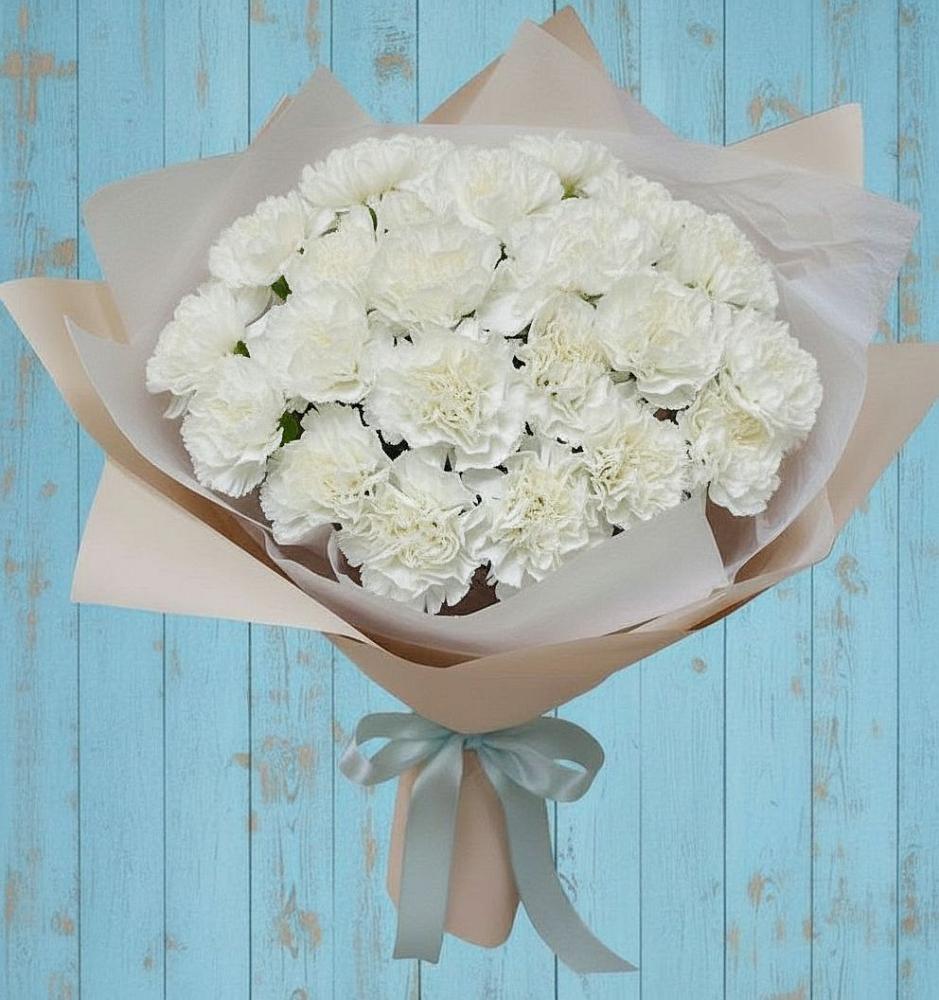 Букет цветов из: Гвоздики в Высоцком