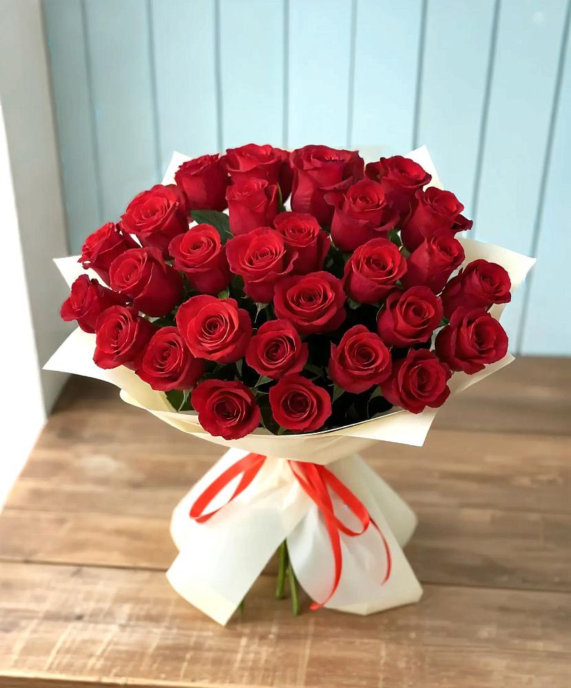 Букет 29 Красных роз в Высоцком