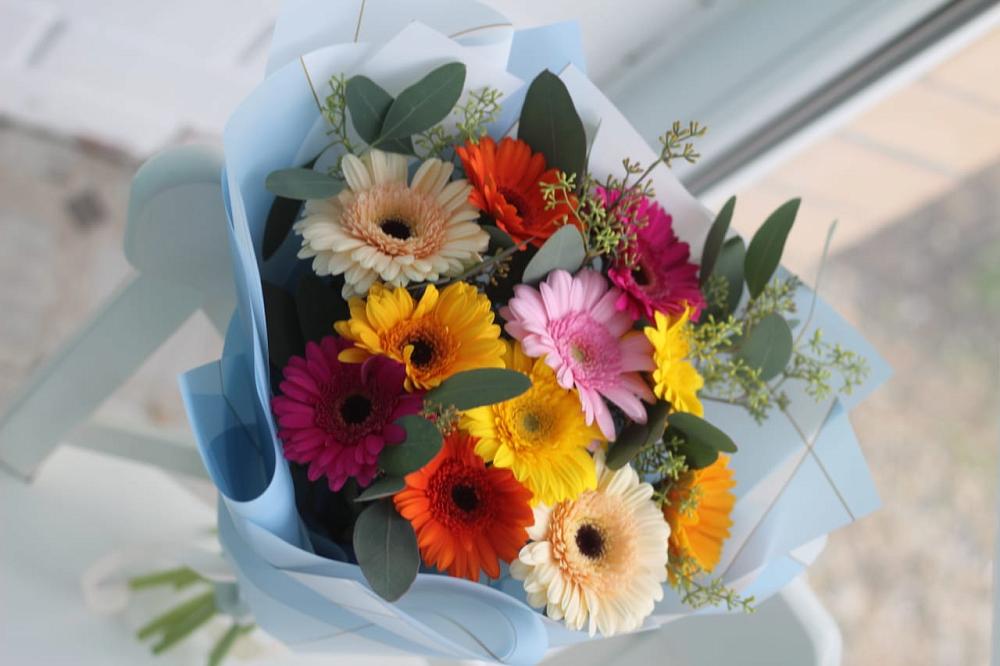 Букет цветов из: Герберы в Высоцком