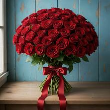 Букет Красные розы Блэк Меджик в Высоцком