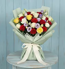 Букет цветов из:  Розы в Высоцком