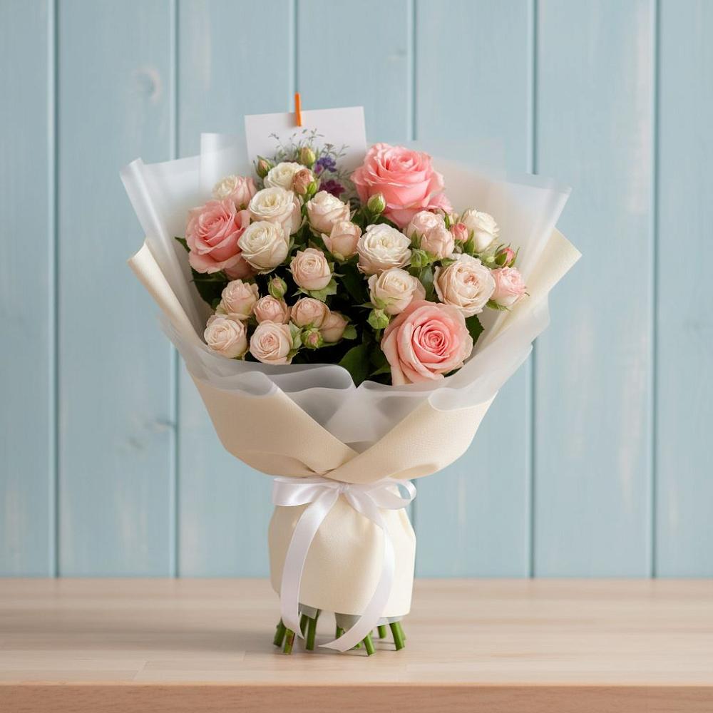 Букет цветов из: Розы в Высоцком