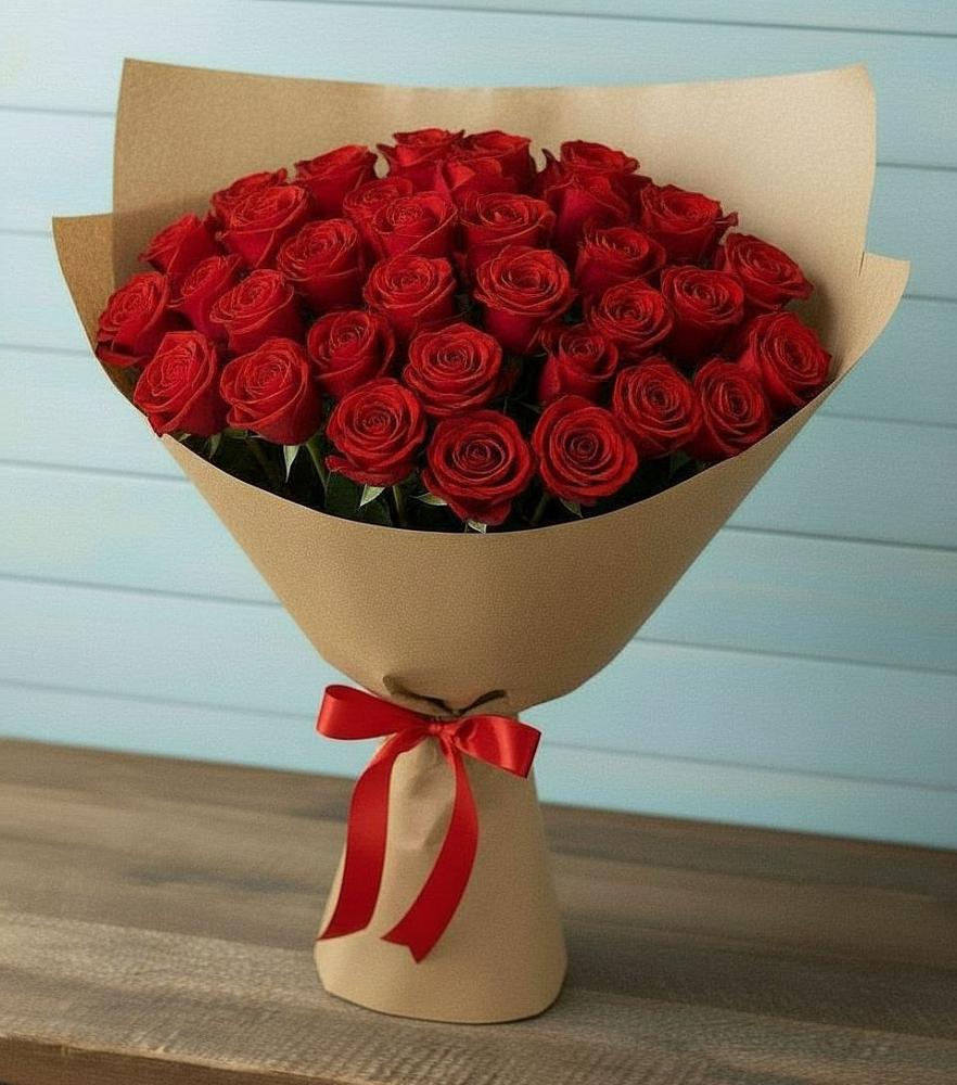 Букет Красные розы Милано в Высоцком