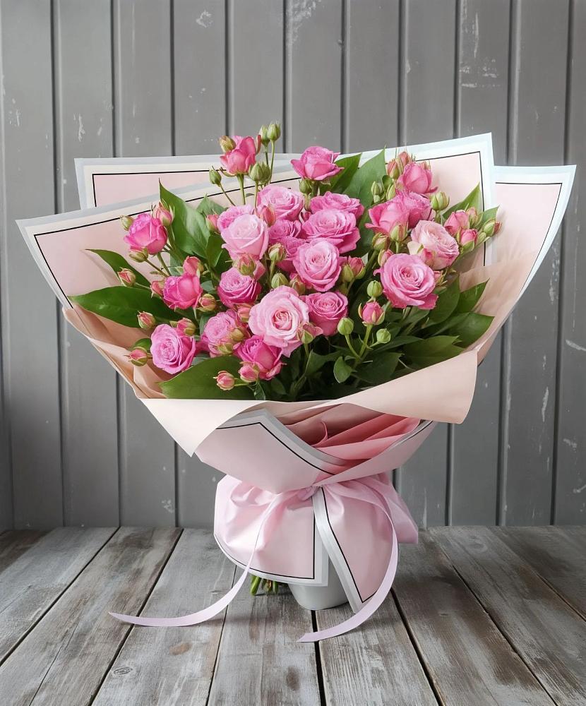 Букет Розовый кустик в Высоцком