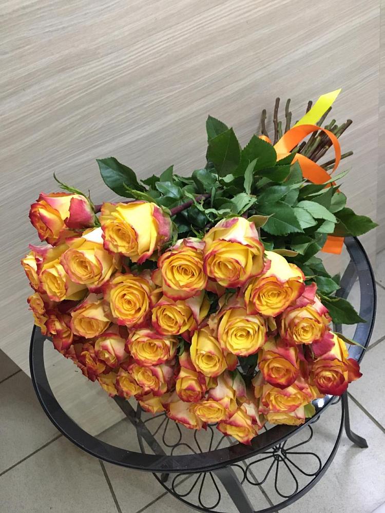 Букет Желтые розы в Высоцком