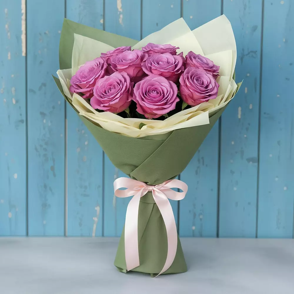 Букет Розы Фёрст Леди в Высоцком