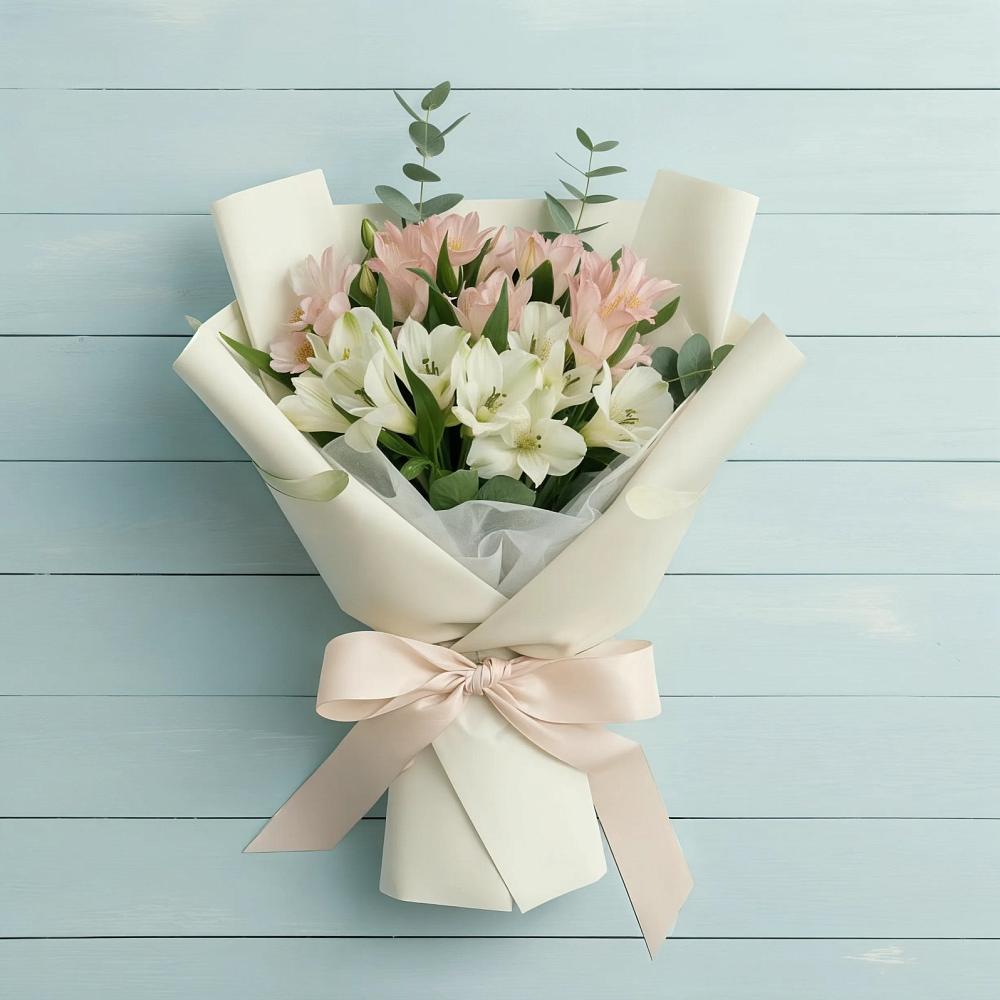 Букет цветов из: Альстромерии в Высоцком